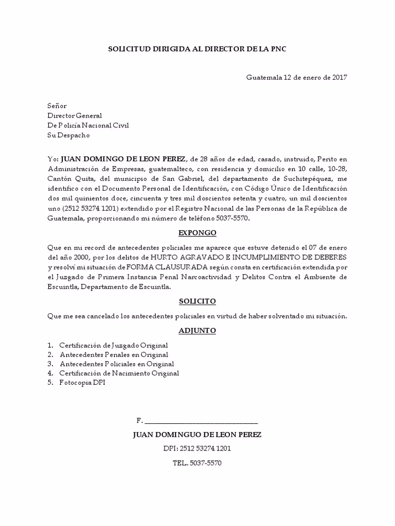 ¿Qué precio tiene la carta de no Antecedentes Penales en Chihuahua?