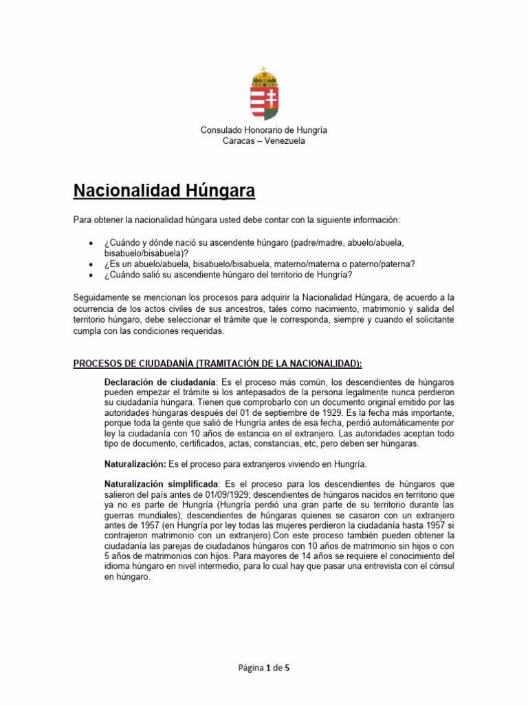 ¿Cómo puedo convertirme en ciudadano de Hungría?