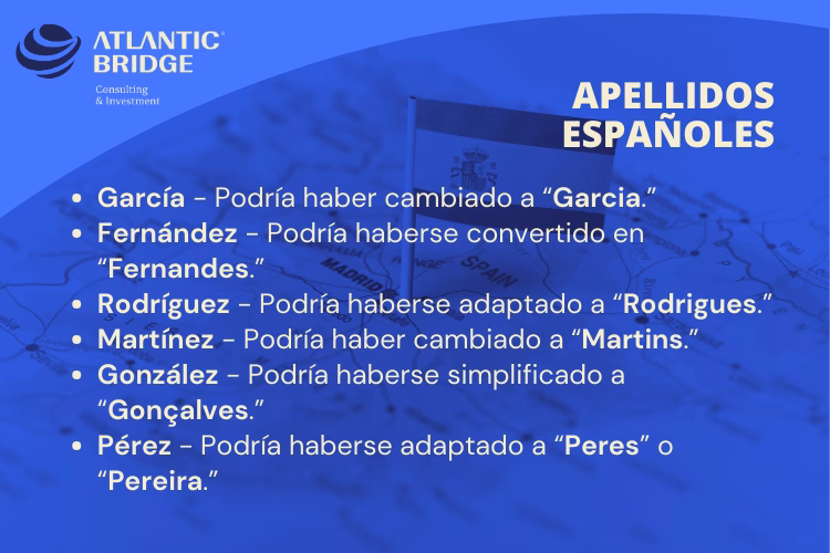 ¿Qué apellidos españoles te califican para la ciudadanía?