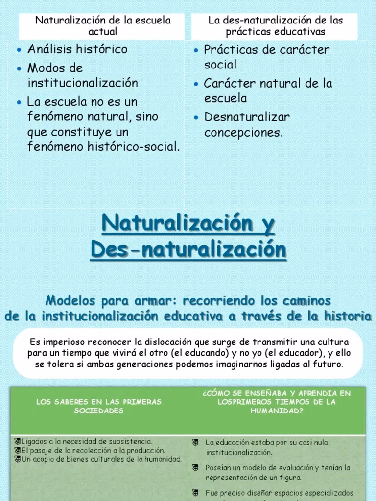 ¿Qué se entiende por desnaturalización?