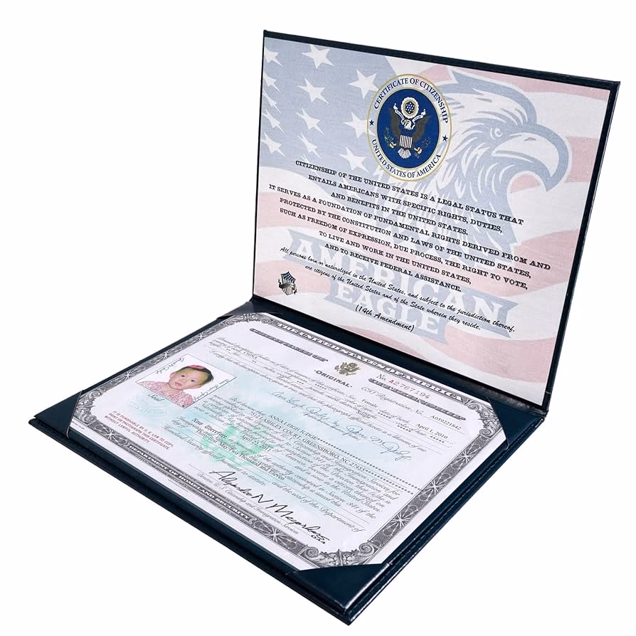 ¿Se puede viajar con un certificado de naturalización estadounidense?
