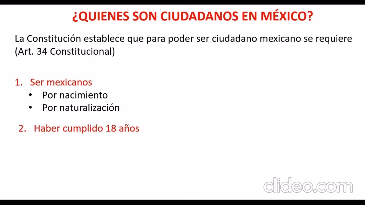 ¿Qué necesitas para ser ciudadano mexicano?
